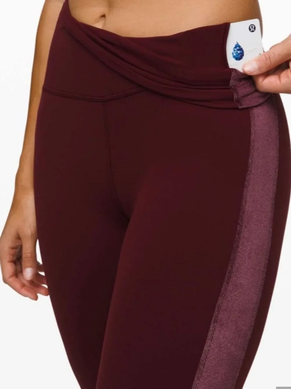 Lululemon Align Super High Rise Pant Legging Velvet Garnet Red Womens 8